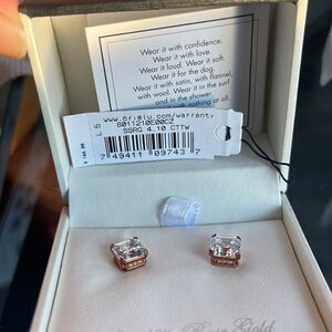 Crislu NEW sterling silver Cubic Zirconia Earrings NEW